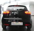 صورة خلفية لسيارة كيا ريو سوداء جديدة من اوتو زي قطر